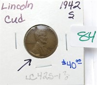 1942-S One Cent Mint Error