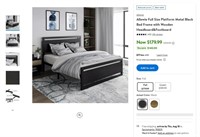 N4859  Allewie Full Size Metal Bed Frame