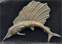 VTG Silver Sailfish Brooch