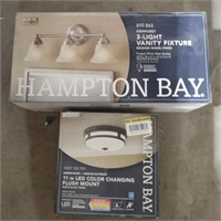 Hampton Bay Ashhurst 3-Light Vanity Fixture Light