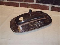 WM Rogers Silverplate 2 pc Butter Dish