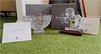 Waterford Crystal Carousel Horse & Bowl