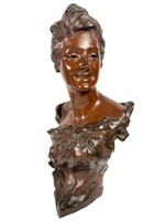 1888 George Van Der Straeten FELICIA Bronze Bust