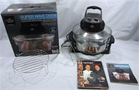 SHARPER IMAGE 16QT SUPER WAVE ELECTRIC OVEN WORKS!