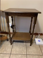 side table with shelf