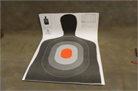 (100) SHADED SILHOUETTE TARGETS WITH ORANGE CENTER