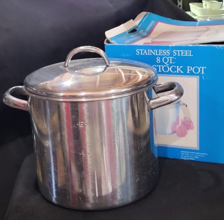 Stainless Steel 8qt Stock Pot