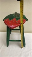 Strawberry Wooden Stool