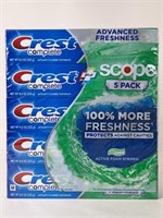 NEW 5 Pack Crest Complete Tooth Paste