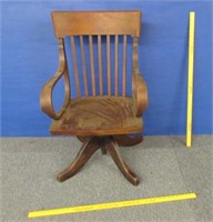 antique wooden desk chair