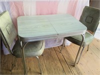 Vintage Small Retro Table and 2 Chairs