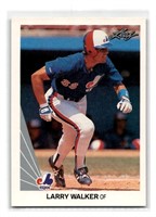 1990 Leaf Larry Walker Rookie Card #325