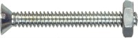 Hillman 7782 Flat-Head Slotted Stove Bolt with Nut