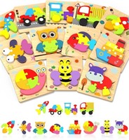 Yetonamr Wooden Toddler Puzzle Gift Toy, Suitable