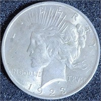 1923 - PEACE SILVER DOLLAR (V46)