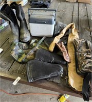 Columbia Boots, Cooler & Gun Cases