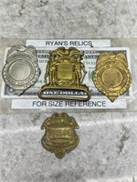 Vintage unissued Police and other badges