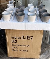 43 - NEW WMC CERAMIC MUG SETS W/ RACKS