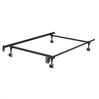Qty 3 Iron Steel Bed Frame with Roller Wheels