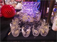 10-piece crystal punch set with Inverted