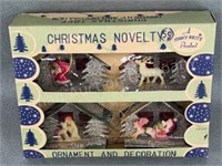 Vintage Christmas Ornaments in Box