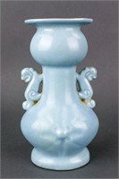 Chinese Green Jun Style Porcelain Vase