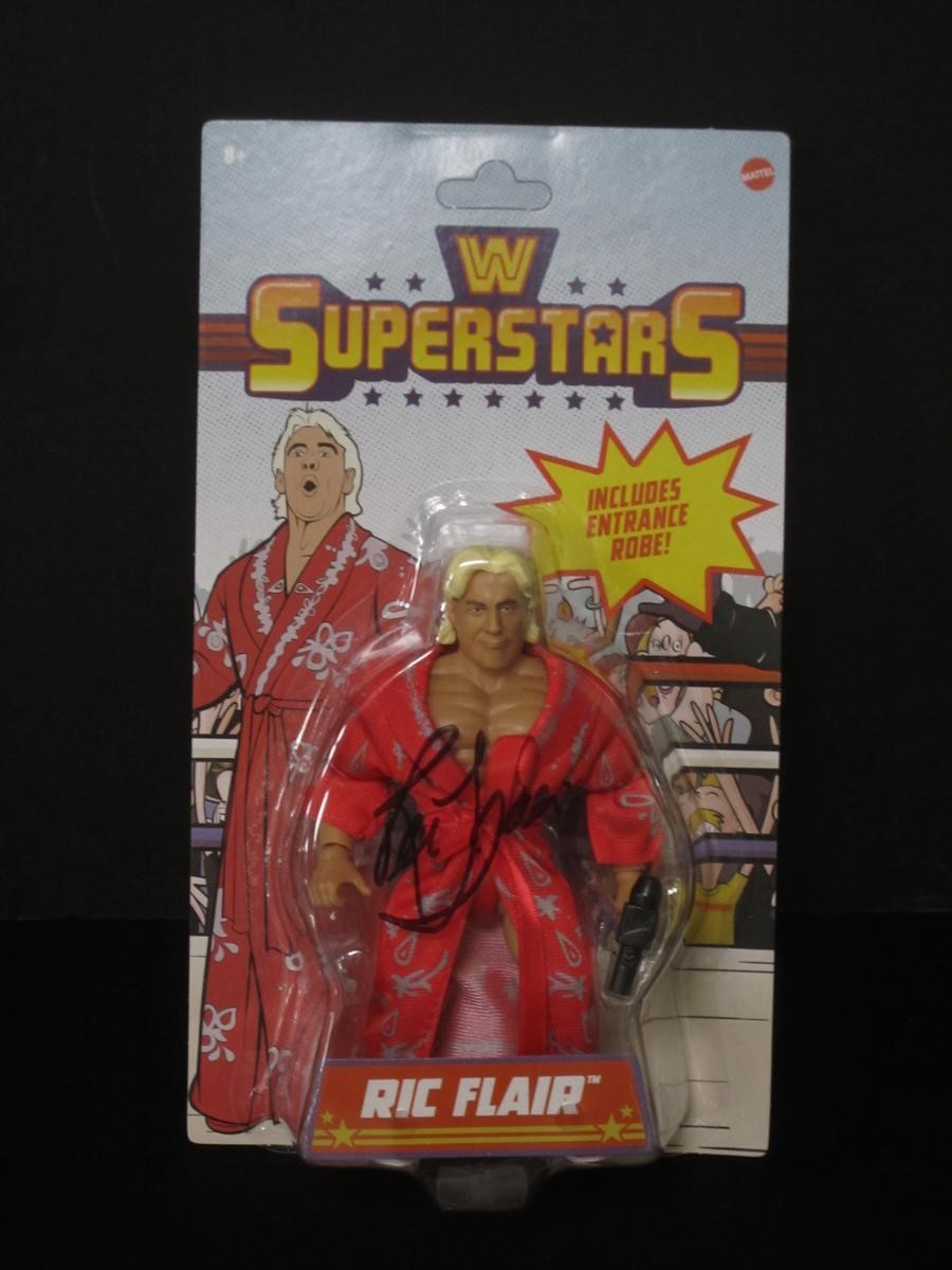 Ric Flair Signed Action Figure JSA Witnessed