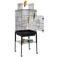 Yaheetech Open Top Rolling Parrot Bird Cage for
