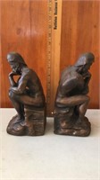 “Man thinking”-bookends-approx 9” tall