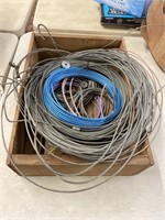 Wooden Box with lots of 1/8 inch cable