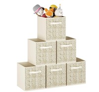 ($98) Wisdom Star 6 Pack Fabric Storage Cubes