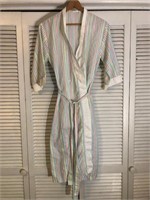 VINTAGE CACHET COLORFUL STRIPED ROBE