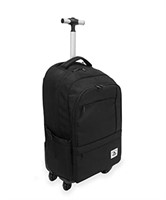 Everest Wheeled Laptop Backpack, Black