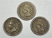 1859 1860 1861 Indian Head Cent Trio