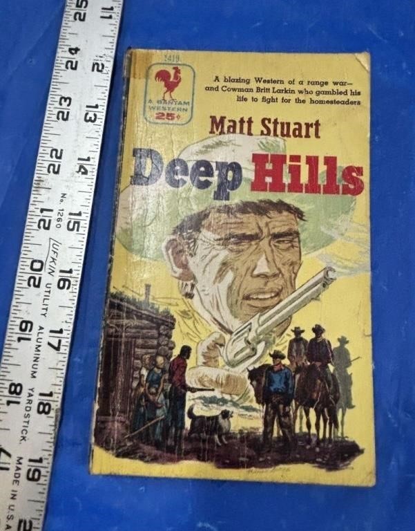 Vtg Matt Stuart's "Deep Hills" Paperback Book