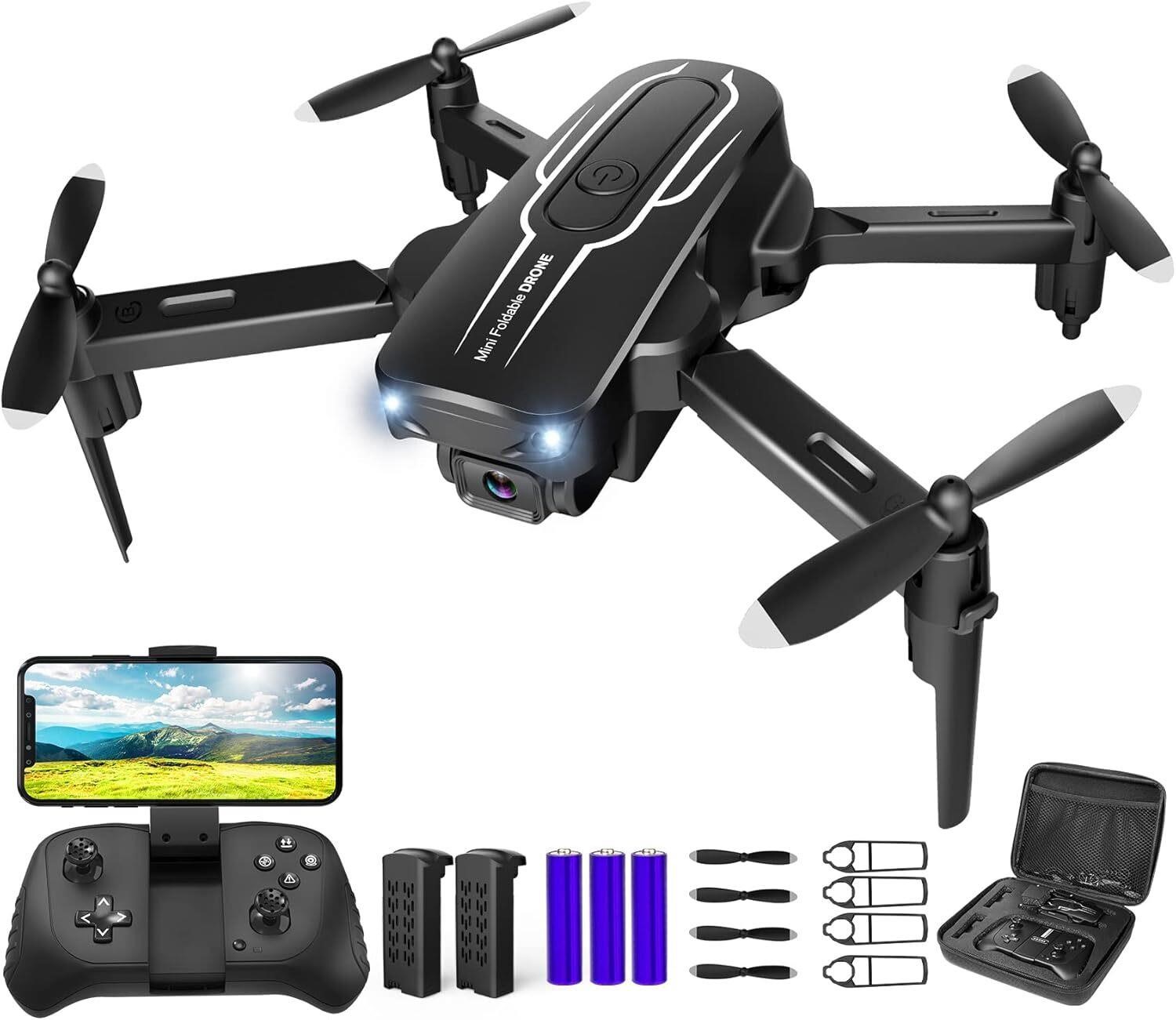 Mini Drone with Camera for Adults Kids - 1080P HD