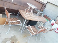 Outdoor Teakwood Table and 4 Chairs