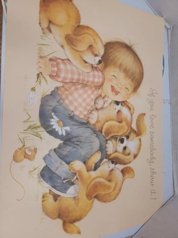 Vintage Hallmark Poster 28 x 20