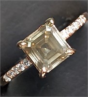 $16500 14K  Diamond (1.66Ct,Vs,Fancy Yellowish Gre