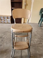 VTG Stylaire Step Stool Chair Metal