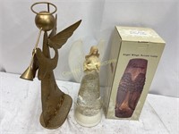 Angel Figurines & Lamp