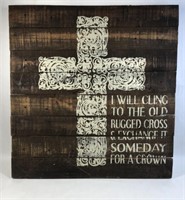 Old Rugged Cross Hymn Wall Decor