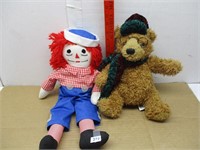 Raggedy Ann & Bear Doll
