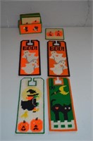 Halloween Door Hangers and Coaster Set