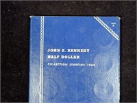 Partial set Kennedy half dollars, including