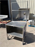 Stainless steel cart on casters