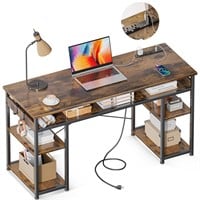 AODK 48 Inch Small Computer Desk with Power Outlet