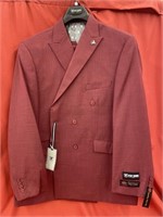 NEW  Stacey Adams burgundy suit with pants. 54R