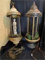 Mineral Oil lamps pair