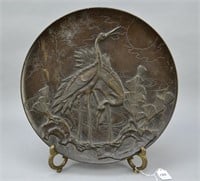 Japanese Bronze Plate